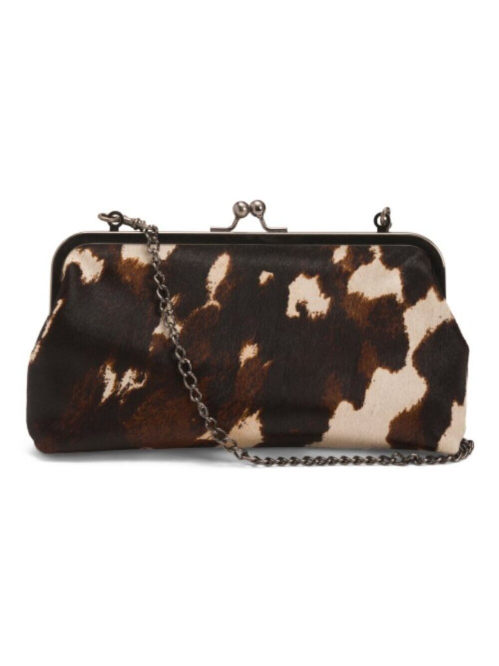 PATRICIA NASH Leather Potenaz Frame Clutch Bag With Chain Strap - Picture 1 of 4